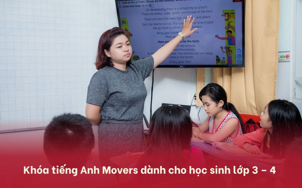 Khóa tiếng Anh Movers cho trẻ lớp 3 và 4 tại Đông Đô