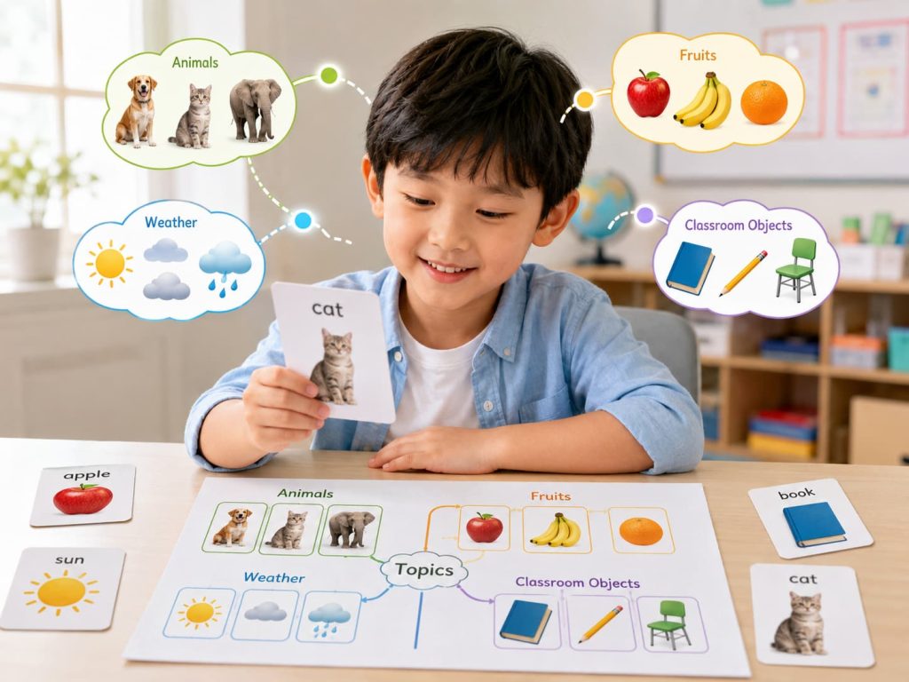 từ vựng tiếng Anh lớp 2 theo chủ đề