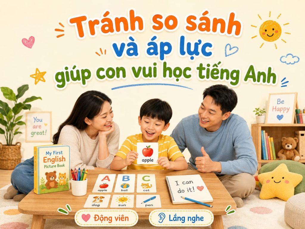 cách đồng hành tiếng Anh cùng Con hiệu quả