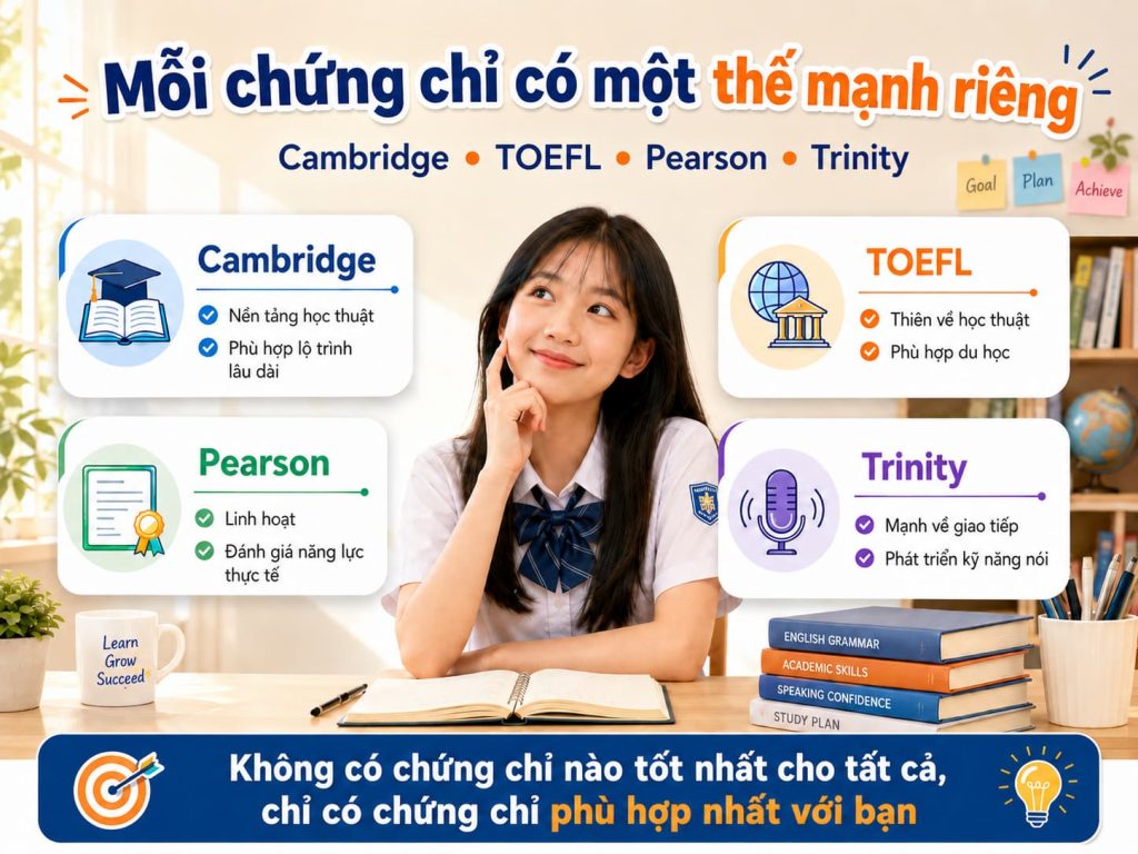 các loại chứng chỉ tiếng Anh cho trẻ em