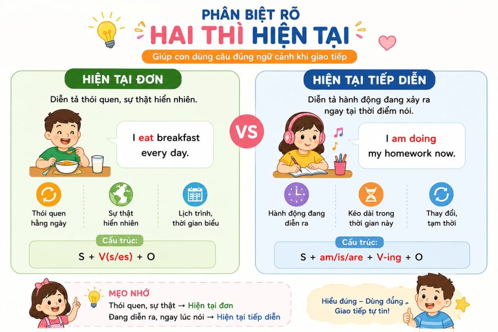 ngữ pháp tiếng Anh lớp 4 Global Success