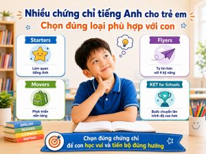 chứng chỉ tiếng Anh cho trẻ em phổ biến