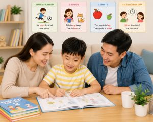 Ngữ pháp tiếng Anh lớp 2 được nâng nhẹ so với lớp 1 nhưng vẫn rất gần gũi.