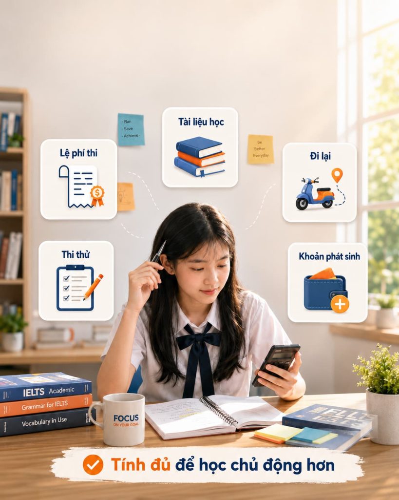 bảng học IELTS bao nhiêu tiền chi tiết