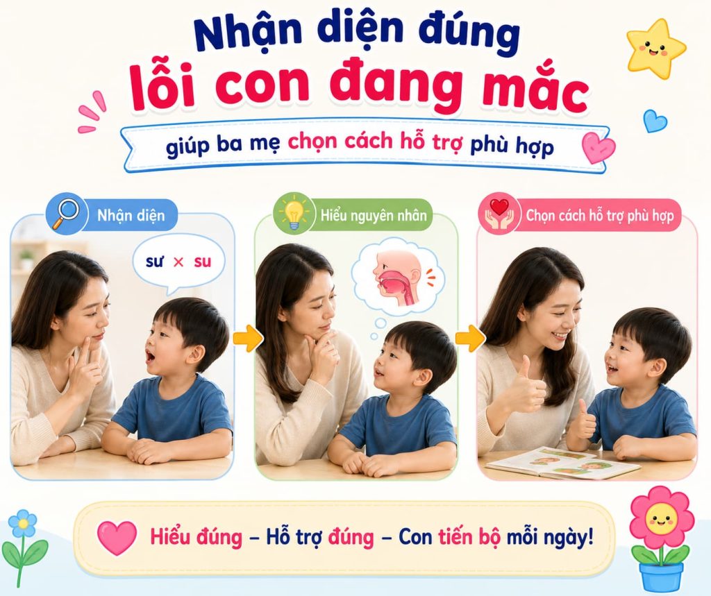 Hệ thống phân loại các lỗi phát âm ở trẻ mầm non thường gặp