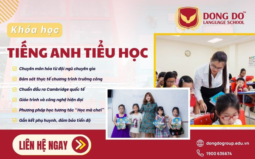 Khoá học Tiếng Anh Tiểu học tại Anh Ngữ Đông Đô